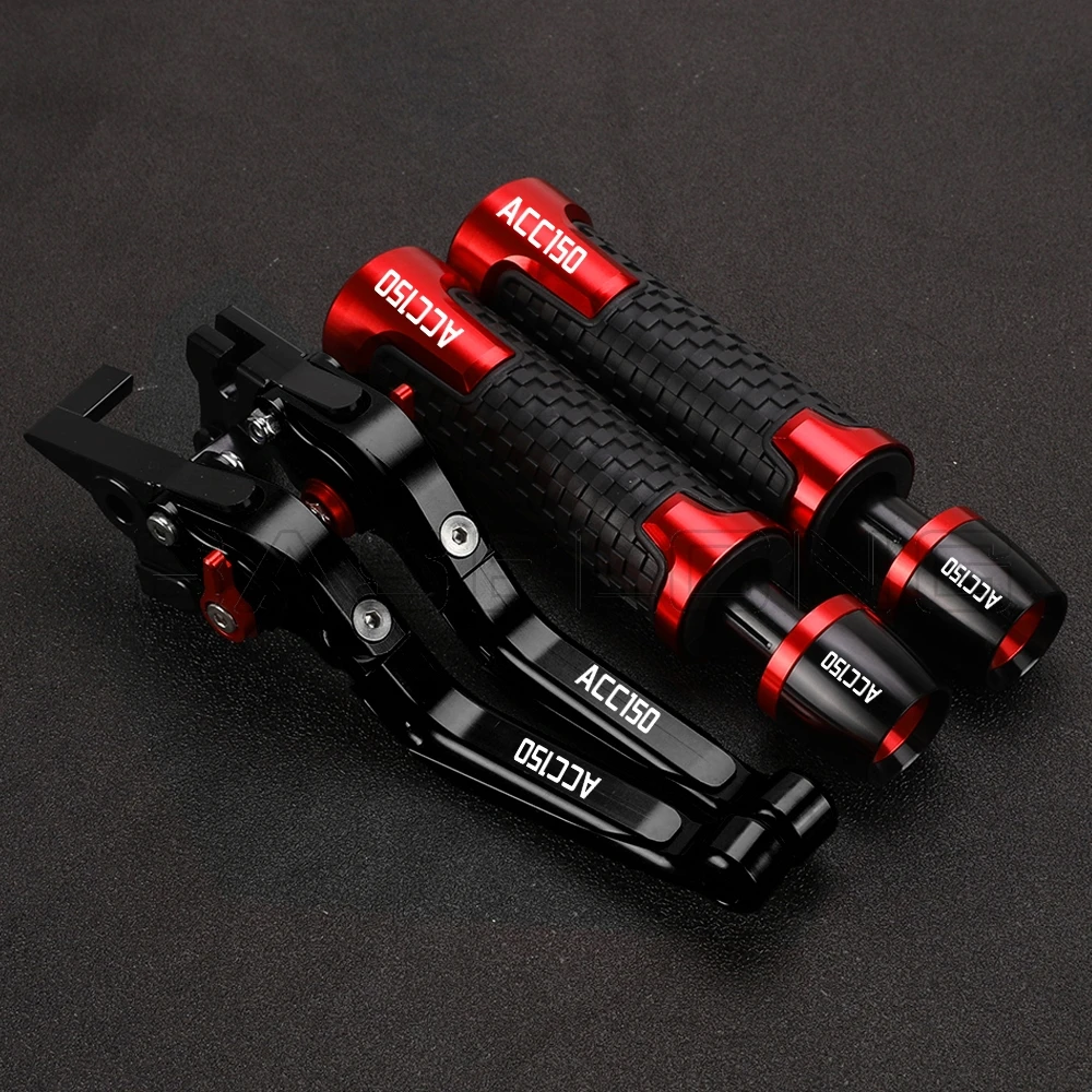 For KYMCO ACC150 ACC 150 ALLYEARE 2025 2024 2023 2022 2021 2020 Adjustable Brake Clutch Lever Handlebar Handle Bar Grips For