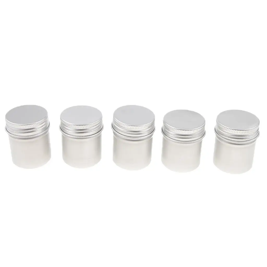 Balsamo per unghie trucco in alluminio lattine vuote lattine Set di vasi contenitore