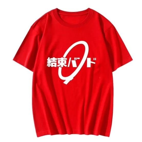 BOCCHI THE ROCK Oversized Unisex T Shirt Streetwear Cotton New Retro Short Sleeves Graphic Print T-Shirt Women Men Couples soft