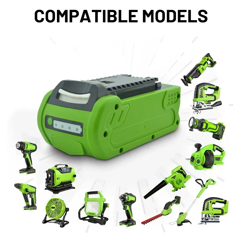 

Tool battery suitable for original Greenworks 40V 3.5AH lithium battery chain saw lawn machine