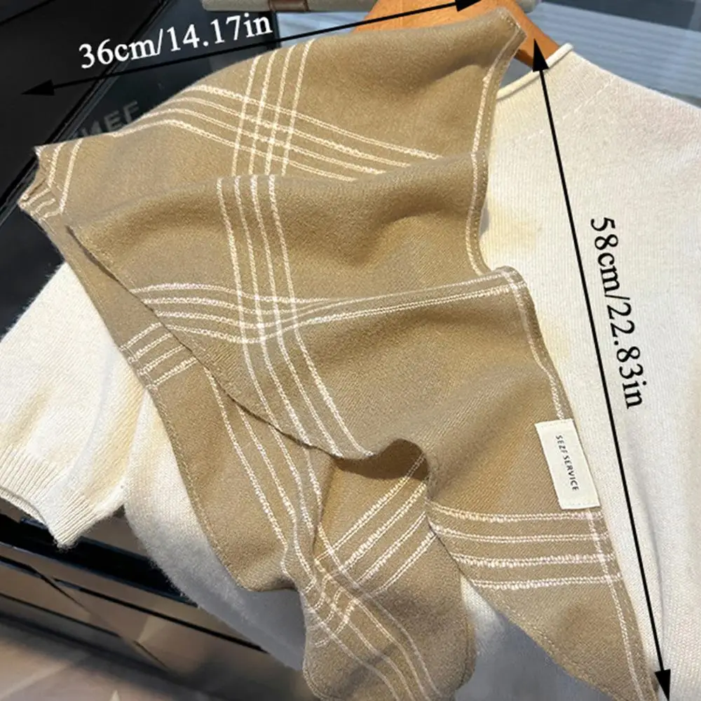 منقوشة الحجاب الصوف الحياكة التفاف الثلاثي وشاح شال صغير وشاح غير رسمي الرقبة أدفأ عناصر مفيدة شال شتاء دافئ الخمار