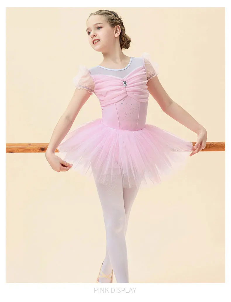 Costume da ballo - Set completo da ballo per bambini in stile principessa - Abbigliamento per balletto e body performance per bambini