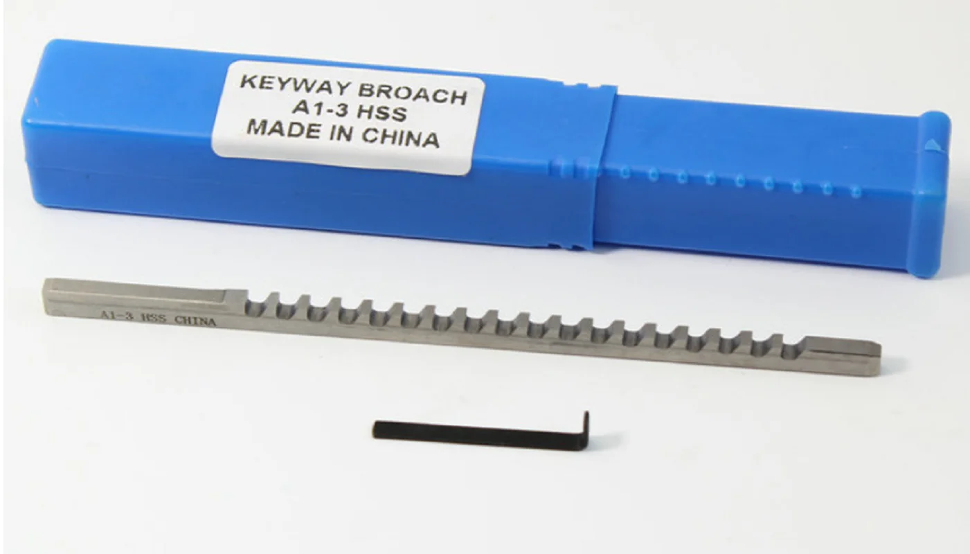 3/32 A Push-Type HSS Keyway Broach Inch Size Cutting Tool for Keyway Broach CNC Machine