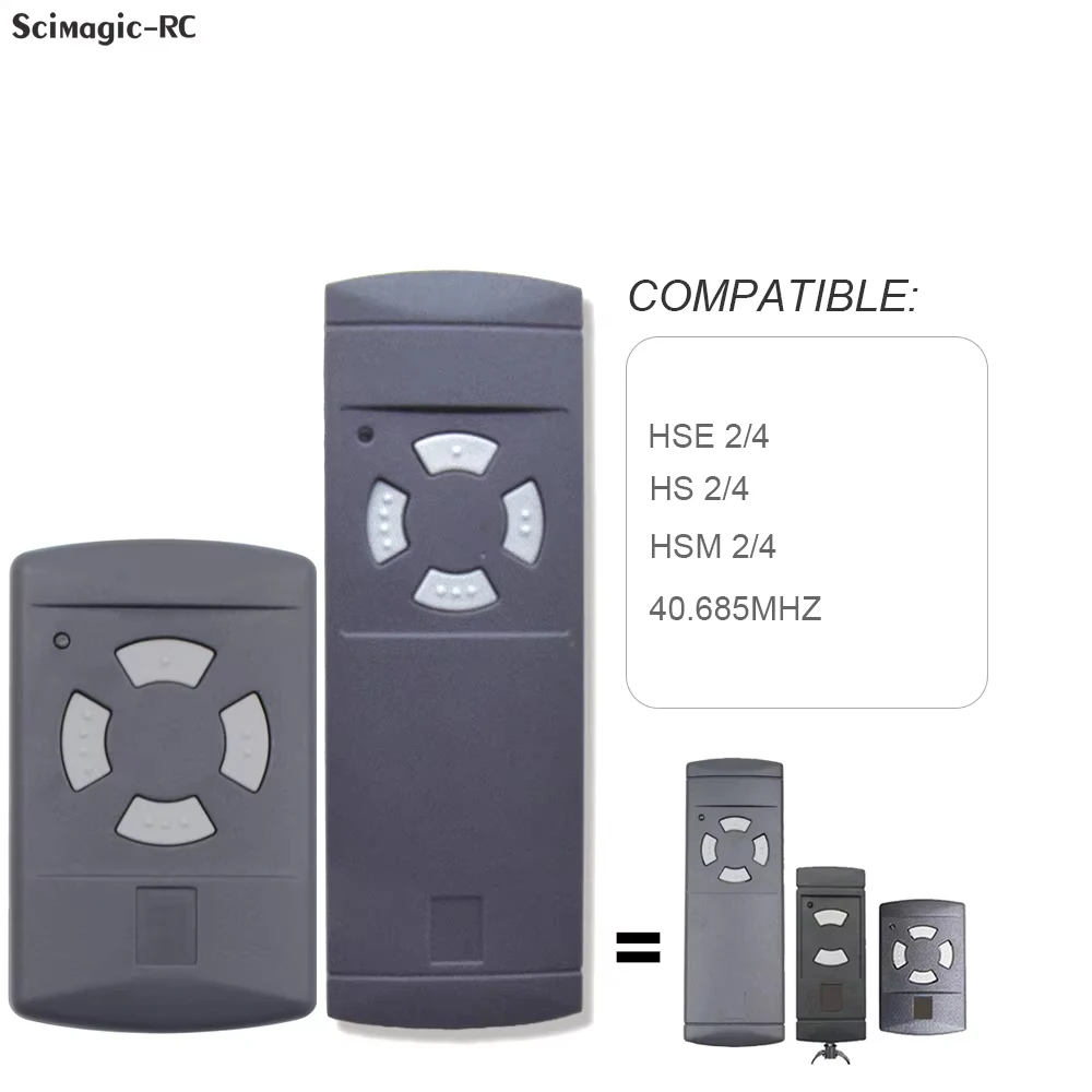 Transmitter HSM4 40 MHz 40.685MHz Garage Gate Remote Control Grey Button 4 Buttons
