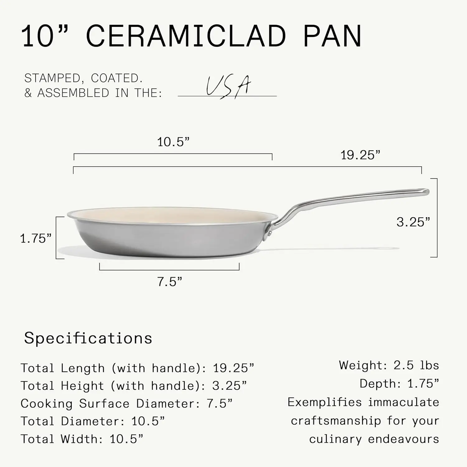 3-Piece Ceramic Non-Stick Frying Pan Set (8