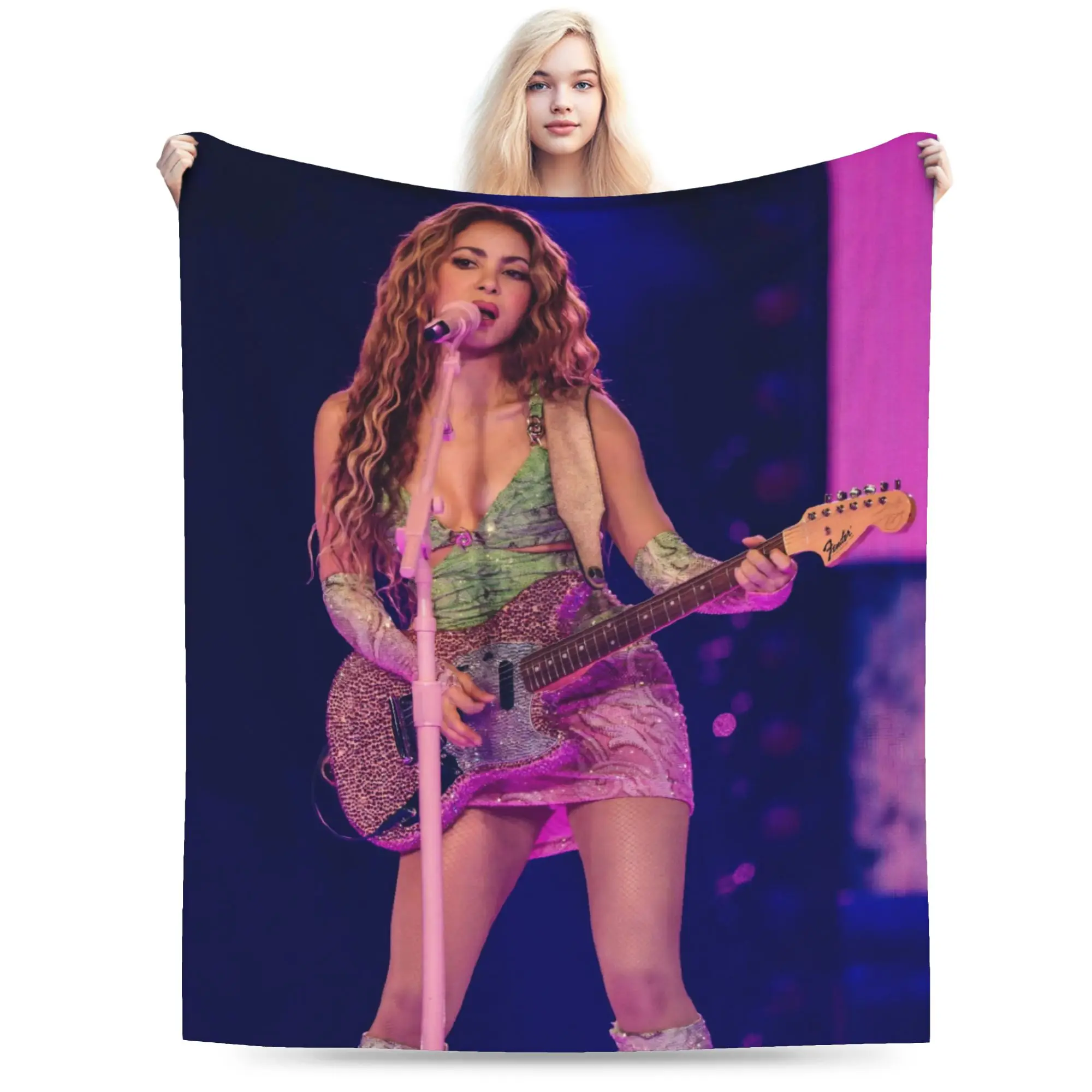 Shakira Singer Blanket Multiple Sizes Soft and Lightweight  Throw Blankets for Couch Sofa and Bed