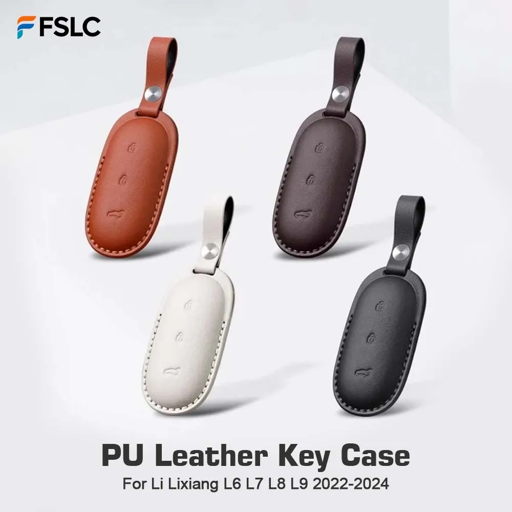

⭐Genuine⭐ Car Styling Key For Li Lixiang L6 L7 L8 L9 2024 2023 2022 Case Original Factory PU Leather Key Case Buckle Bag Auto