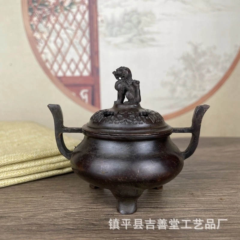 Pixiu straight-ear indoor aromatherapy Kirin incense burner craft ornament