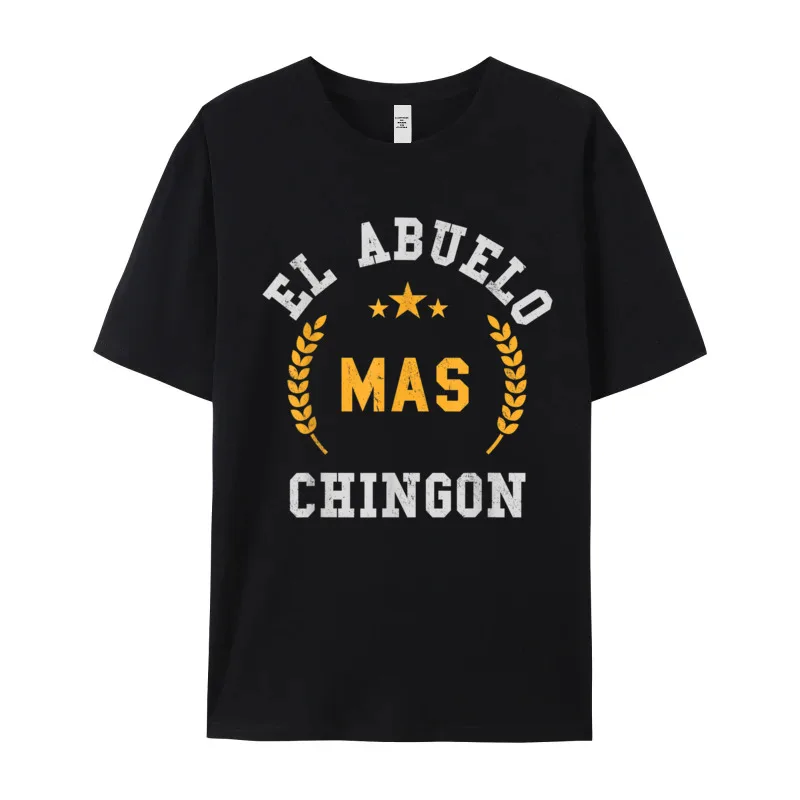 Graphic Female T-Shirt Crew Neck Short Sleeve All Cotton El Abuelo Mas Chingon T Tees Funny T-Shirt