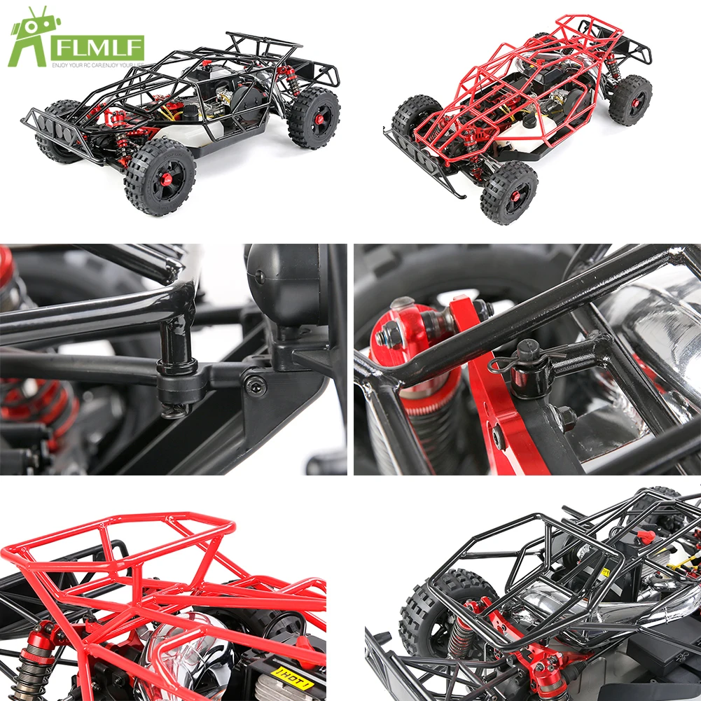 Jaulas para cerdos de aleación, protección completa, carcasa de coche, marco de jaula enrollable para 1/5 Losi 5ive T ROFUN ROVAN LT KingmotorX2 FID DDT piezas de control remoto