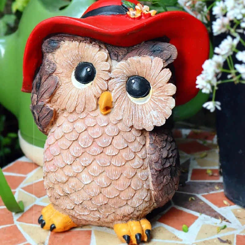Owl Resin Garden Ornament –Cre - đánh giá và giá Home Decor Garden Ideas