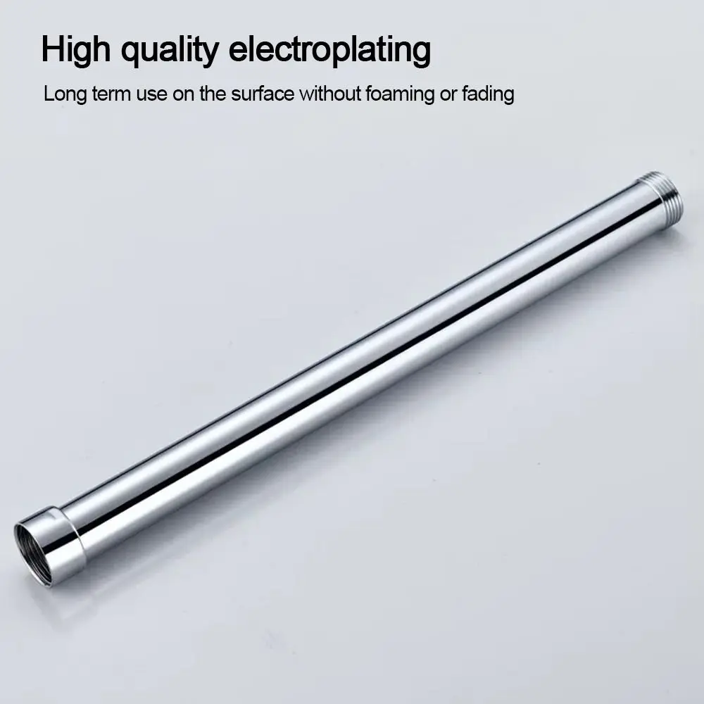New Stainless Steel Shower Extension Rod Round 30cm Shower Bracket Shower Extender