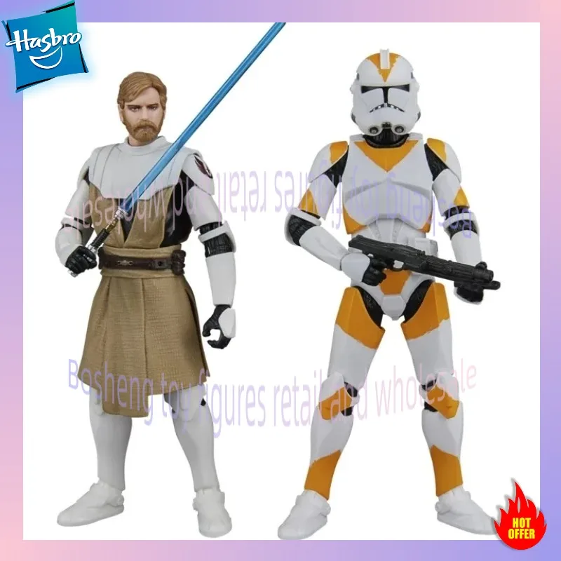 Hasbro original Star Wars Black Series Clone Wars Obi-Wan and Clone Trooper toy figurine collection Suitable for boys and girls view 4