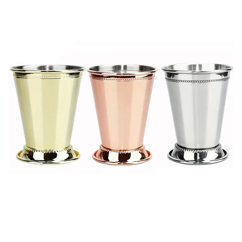 380ml 304 Stainless Steel Mint Julep Cup – Classic Derby Mug for Cocktails, Whiskey, Mint Drinks & Barware Gift Beer Mugs