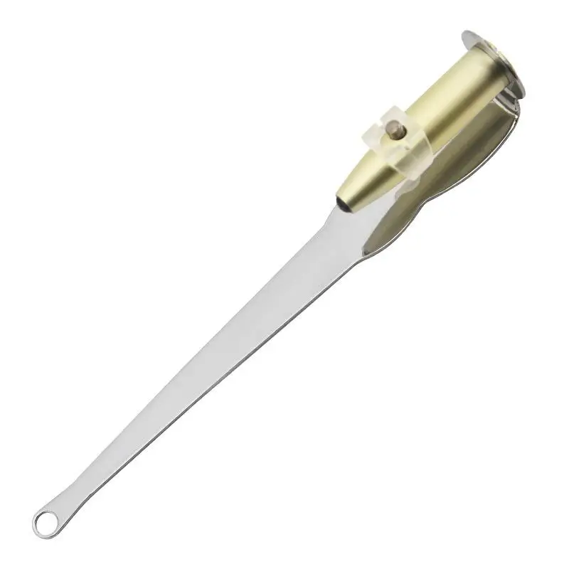 1Pcs Ear Wax Tonsil Stone Remover Tool LED Light Stainless Steel Oral Cleaning Care Kit for Safe At Home Fresh Breath Treatment