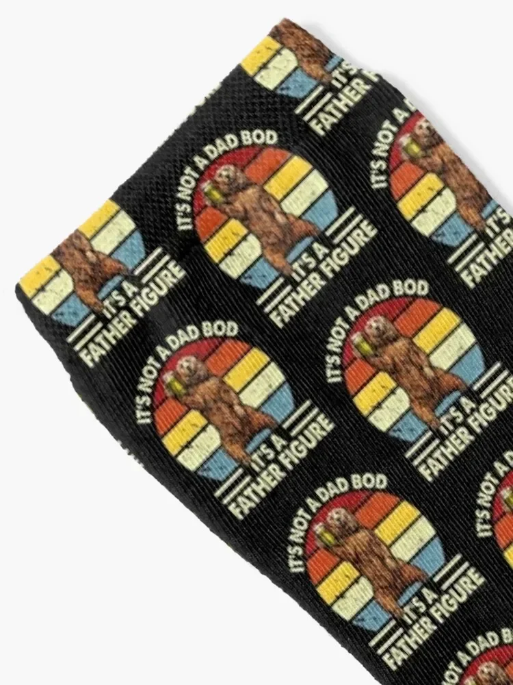 It's Not A Dad BOD It's Father Figure Bear Beer Lover Socks basketball hiphop New year's Boy Child Socks Women's