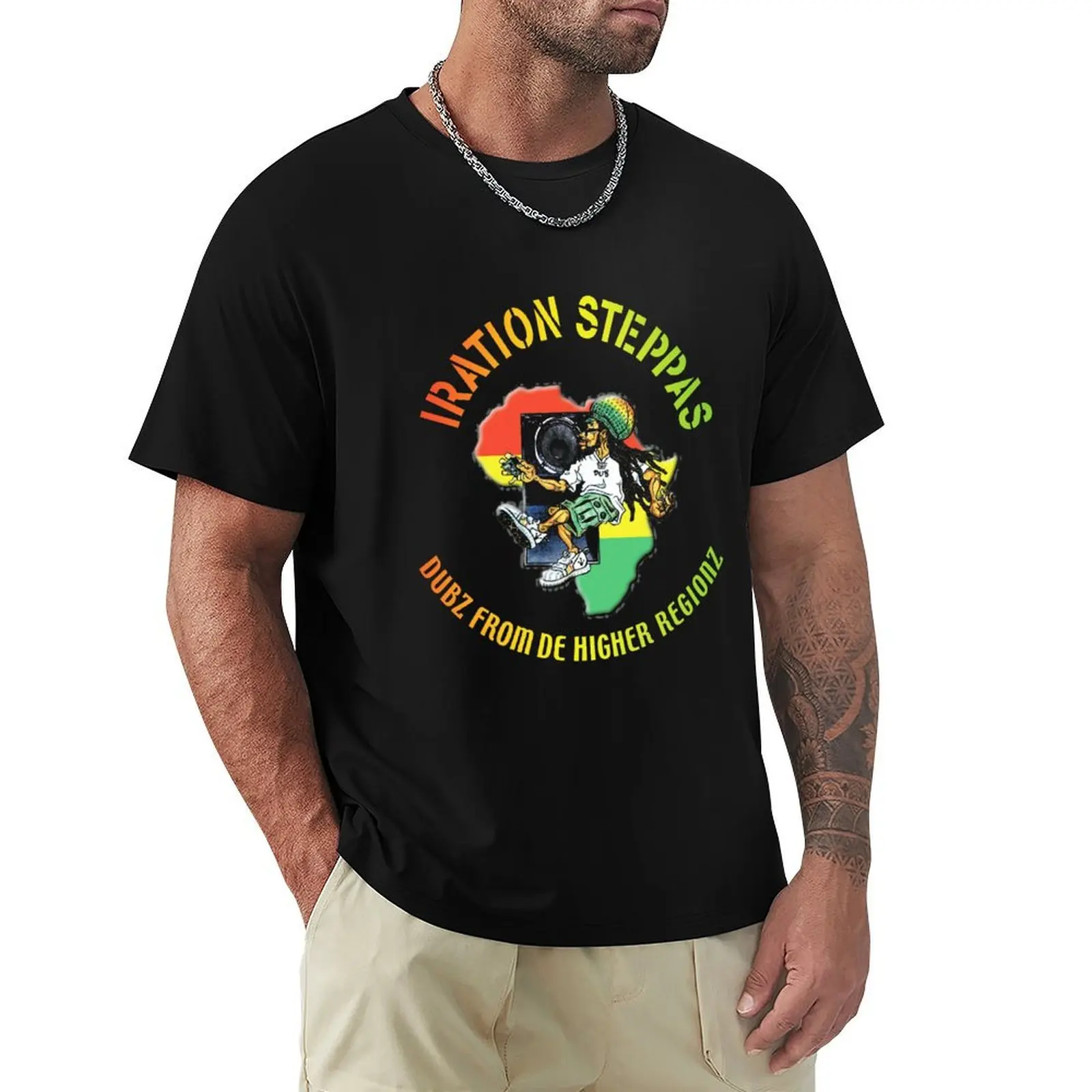 Iration - eggae/pop group T-Shirt Basic Short Sleeve Cotton Blend T-Shirt