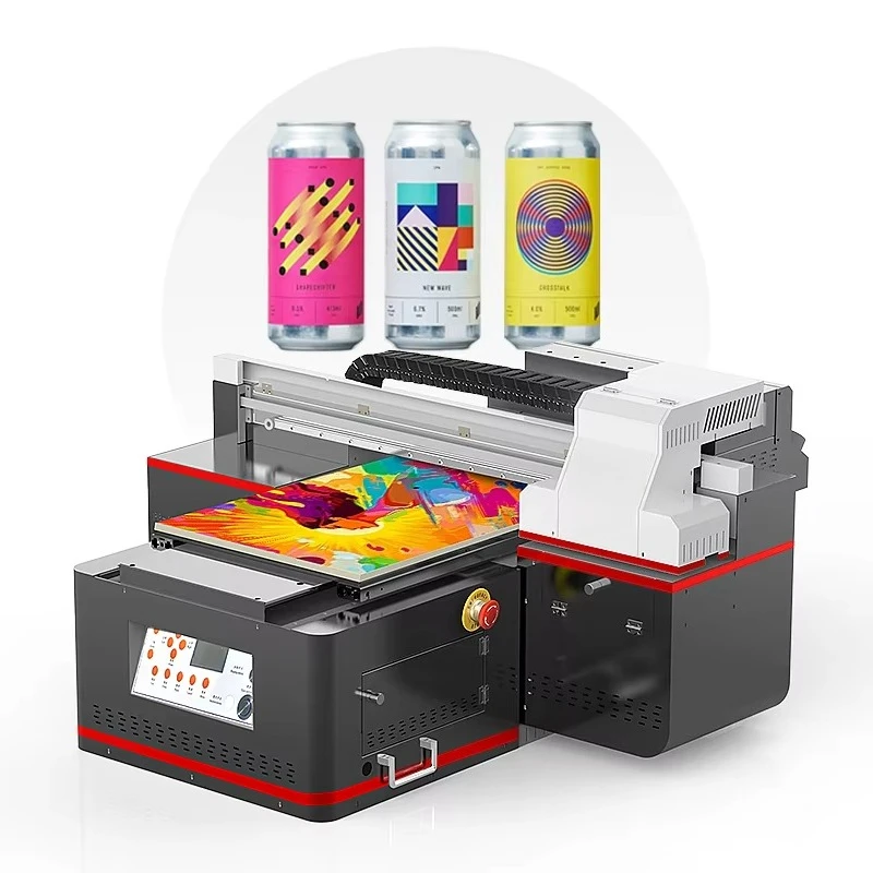 UV Flatbed Printer 4060 High Speed Inkjet Machine With Dual DX8 Print Heads For Acrylic Wood Metal Glass