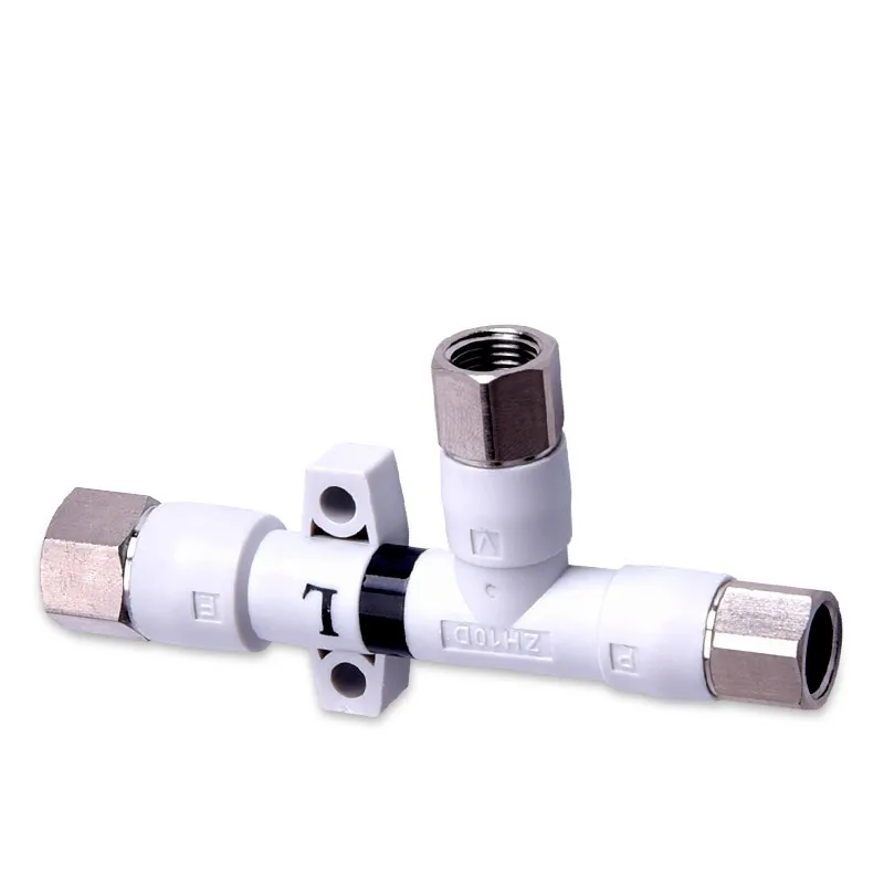 1PC Pneumatic Air Exhaust Vacuum Generator Ejector Quick Connector/Screw-type ZH05DS/ZH07DS/ zh10ds-06-06-06-08-10