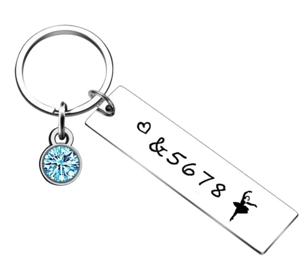 Dance Teacher Appreciation Gift Keychain Thank You Gift Key Rings Dance Instructors Dance Teacher birthday chrismas gift