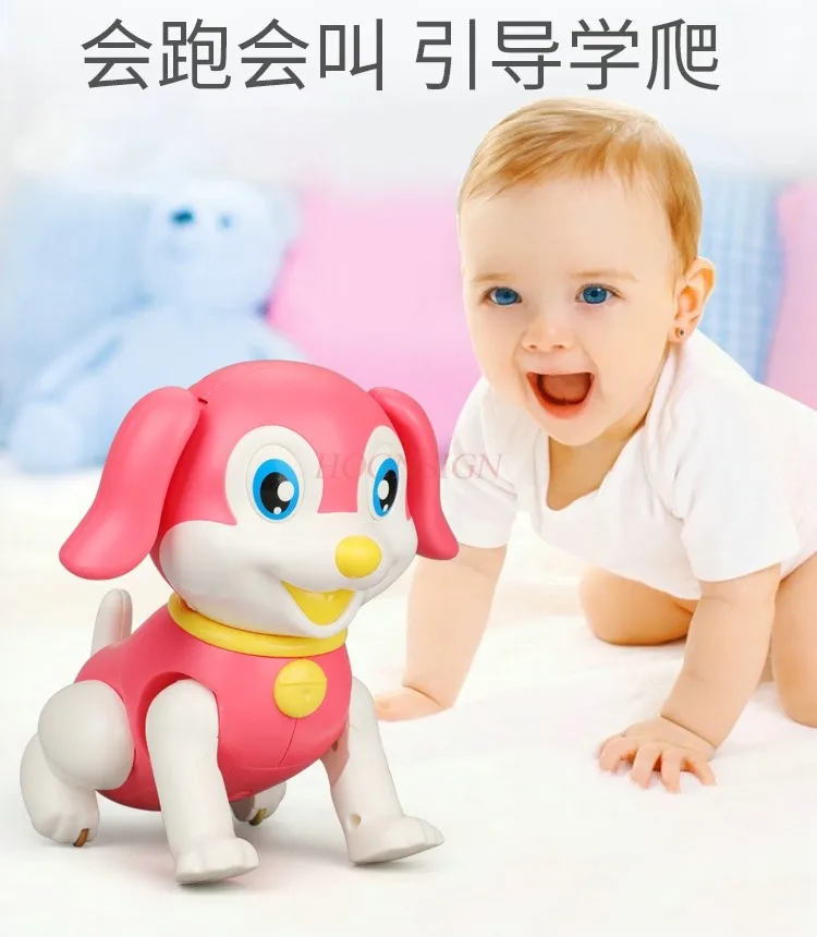 Children's electric dog can walk and sing, simulate calling a puppy, 1-3 year old baby boy/girl baby toy