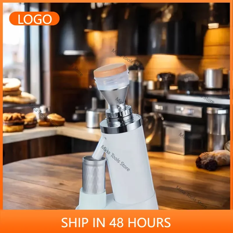 New Customized LOGO Gen 2 Mill Titanium Flat Burr 64mm Automatic Electric Coffe Coffee Bean Grinder