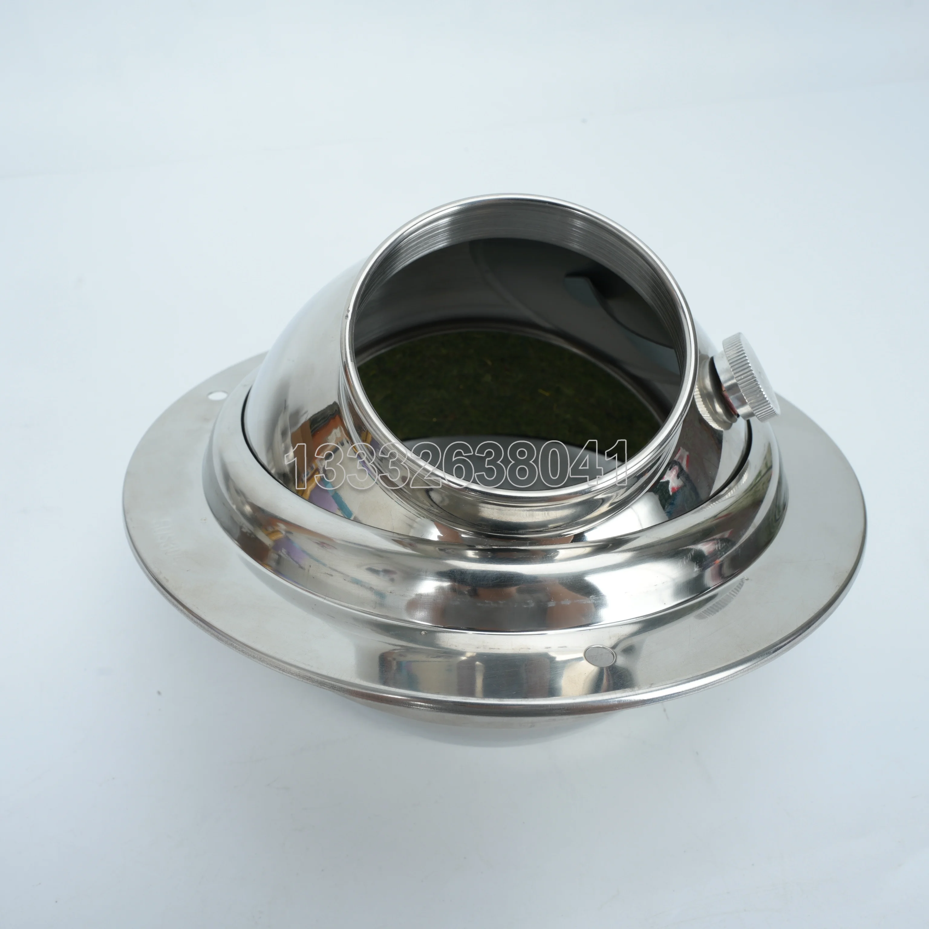 Adjustable Air Diffuser Ventilation Ball Nozzle Stainless Steel Round Swirl Air Outlet 100/160mm for Kitchen Exhaust HVAC System