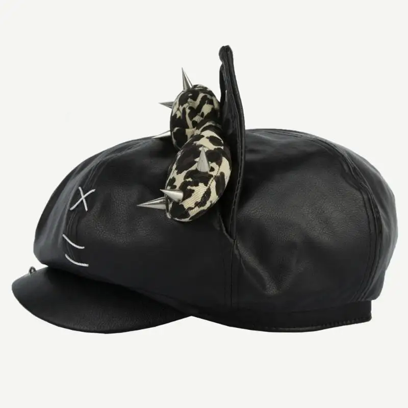 

P9FE Fashionable Chauffeur Hat Popular Newsboys Hat Girl All Matching Hat Headwear