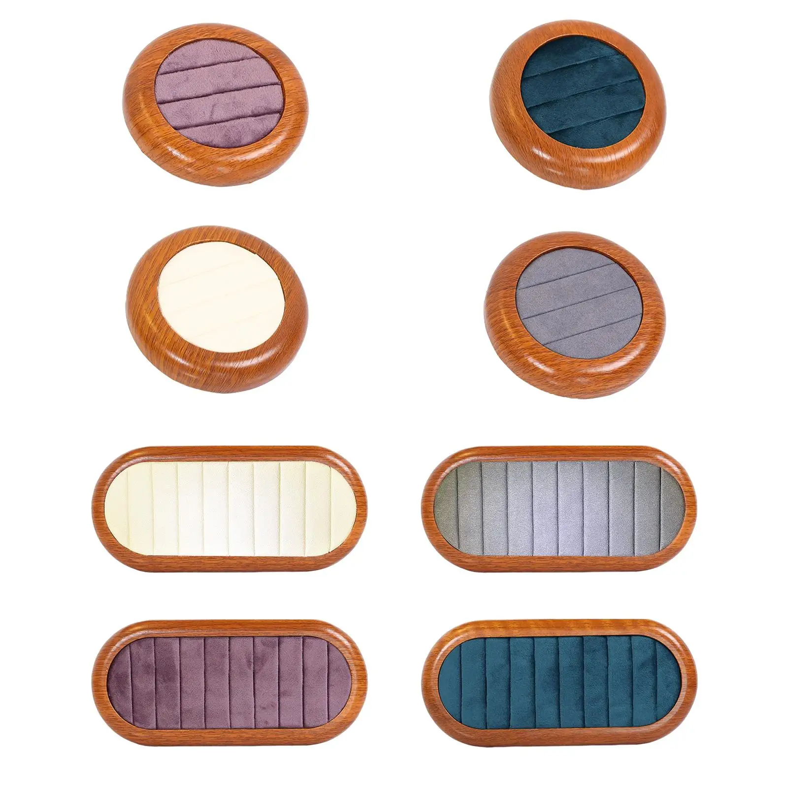 

Jewelry Display Tray Countertop Rectangle Ring Storage Tray Rings Display for Live Broadcasting Dresser Photography Jeweler Shop