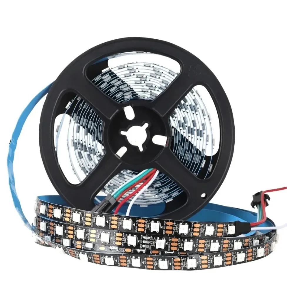 DC5V WS2812B 5050 RGBIC Smart LED-Streifen Individuell Adressierbare IC 30/60/144LEDs/M Schwarz/Weiß PCB IP30 IP67 Wasserdichte Lampe