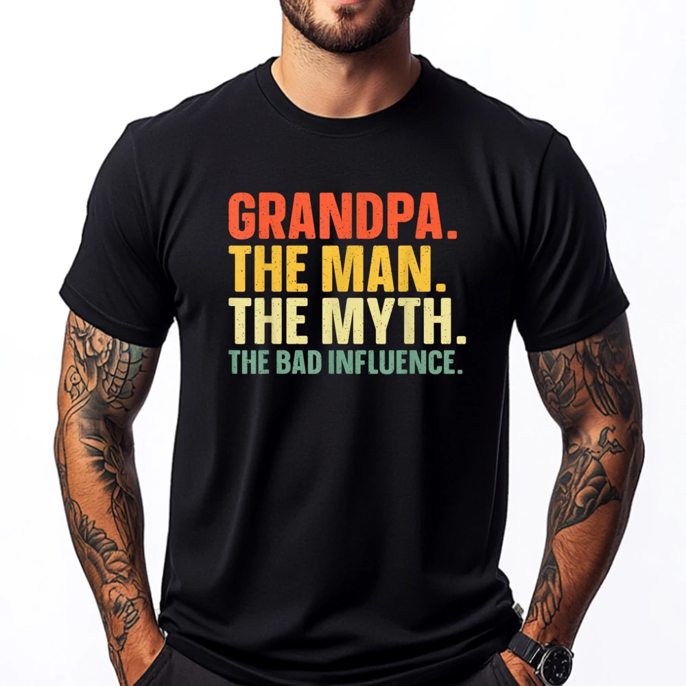 Best Grandpa Art For Men Dad Papa Grandparent Day Papaw Papi Funny T Shirts Camiseta Happy New Years