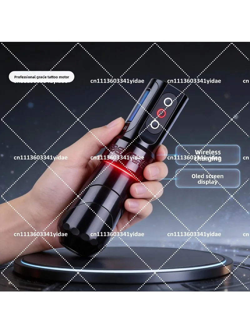 Wireless Tattoo Pen Machine, Integrated Motor, 6-10H Battery Life, All-in-One for Lining & Shading, Cordless Tattoo Gun
