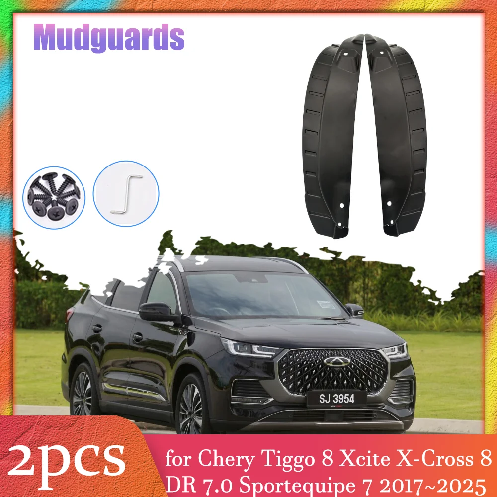 

Брызговики для Chery Tiggo 8 X-Cross 8 DR 7.0 Sportequ 7, внутренние брызговики, защита от брызг, задние крылья, аксессуары