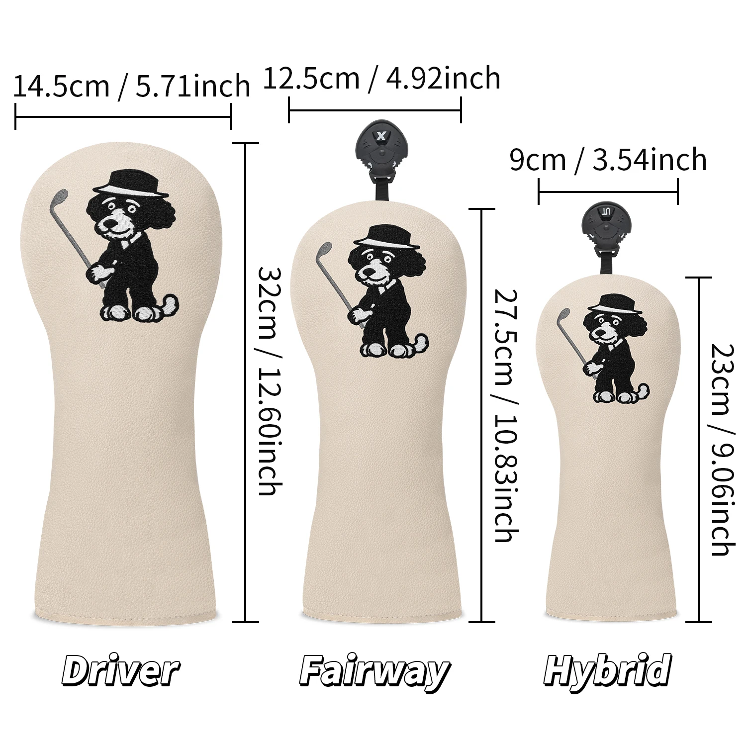 غطاء حماية للجولف، تصميم نمط لعب الكلاب الصغيرة الممتعة، ملحقات الجولف، مواد مقاومة للغبار ومتينة