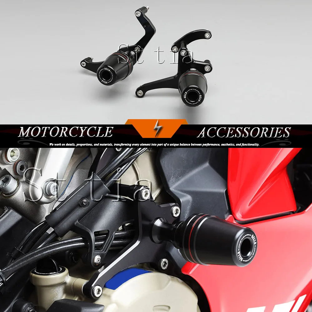 

For DUCATI Panigale V4/V4S 2025 2026 Falling Protection Motorcycle Engine Frame Slider Anti Crash Pad Fairing Guard Protector