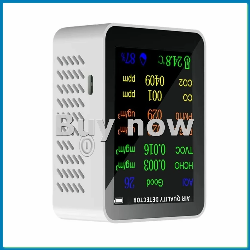 

Детектор качества воздуха в помещении, высокоточный портативный монитор 10-в-1 в реальном времени с сигнализацией, тестер качества воздуха в помещении B-ABHG