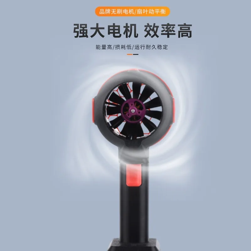 Rechargeable Lithium Turbo Blower 2KG Wind Thrust Long Battery Life Powerful For Car Washing Water Blow & Dust Cleaning