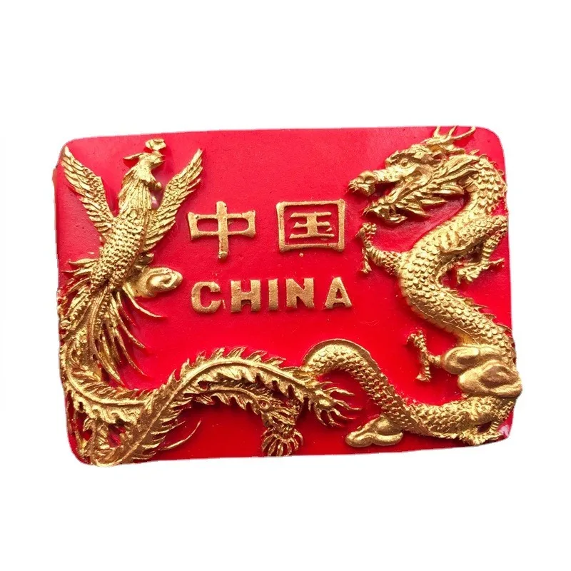 Pekin Magnesy na lodówkę Chiny Podróżujące pamiątki Wielki Mur Guangdong Shenzhen Szanghaj Naklejki na lodówkę Prezenty ślubne