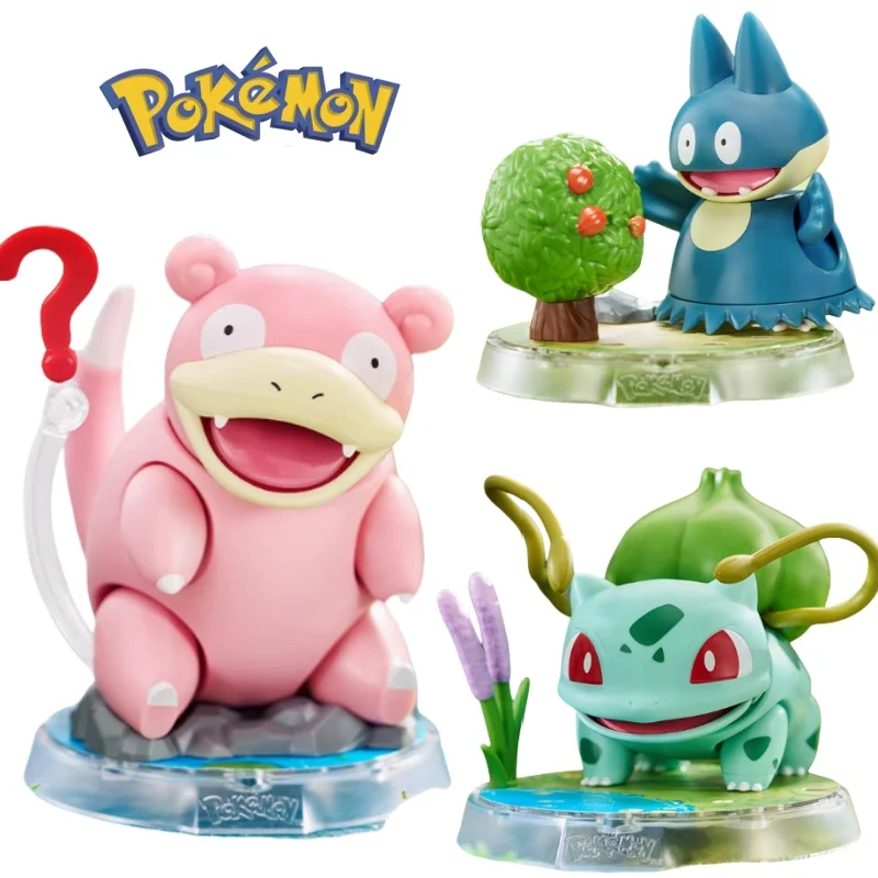 

New 2025 Brooke Building Block People Pikachu Table Ornaments Psyduck Toy Models Educational Assembly Toys Boy Gifts Perimeter