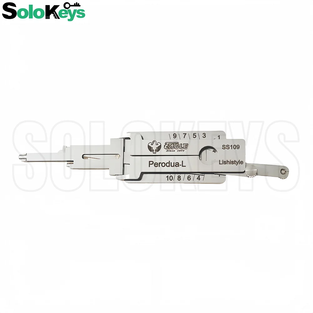 SOLOKEYS SS109 Original Lishi 2 in 1 Locksmith For Toyota Daihatsu Car Door Cylinder Unlocking Decoding Tool