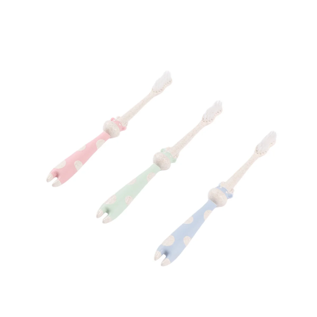 3pcs Children Toothbrush Cartoon Kids Soft Bristle Anti-Slip Handle Small Size For Baby Teeth Cleaning Training Oral Care #1