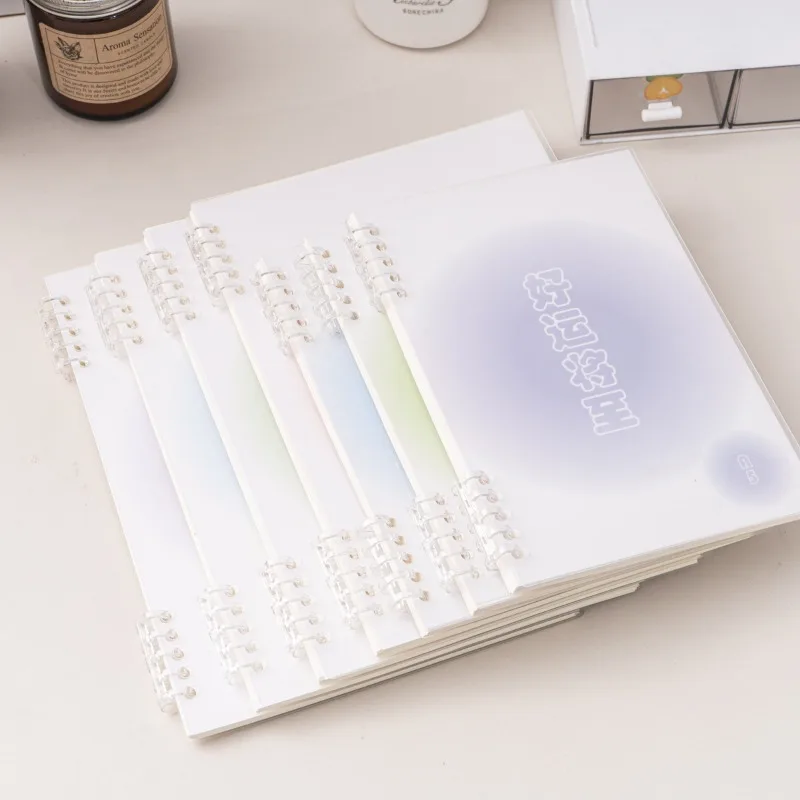 A5 B5 Loose-leaf Binding Notebook Cover Color PP Notebook Shell DIY Planner Diary Agenda Notebook