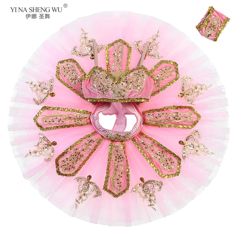 2026 심플한 신형 해적 스타일 발레 블루 댄서 텐트 스커트 대회 공연 스커트 성인 및 어린이 맞춤 제작