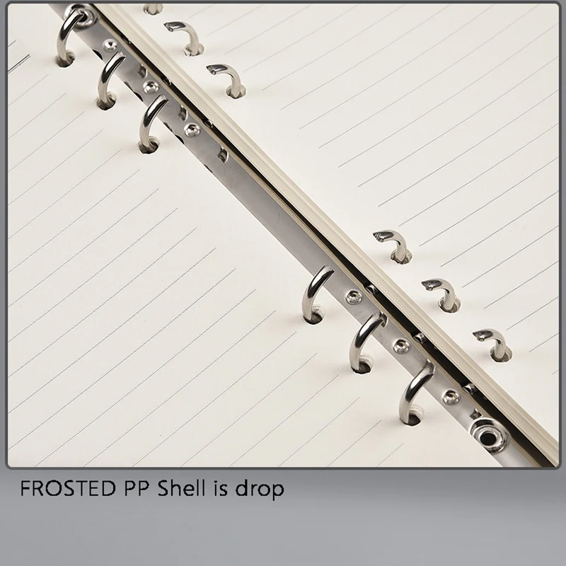 Plastic Map Met 6 Ringen, Geschikt Voor Kantoorbenodigdheden A5