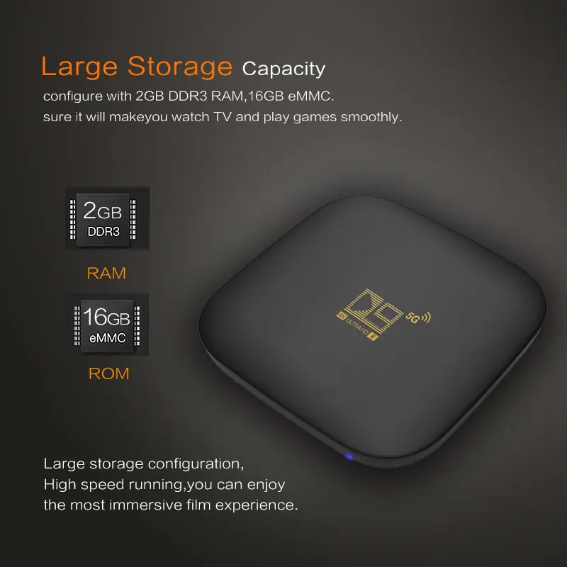 D9 Amlogic S905L2 Android 10 TV Box smart 4K 8GB 128GB USB2.0 100M LAN set-top box TV receiver 2024 tv box