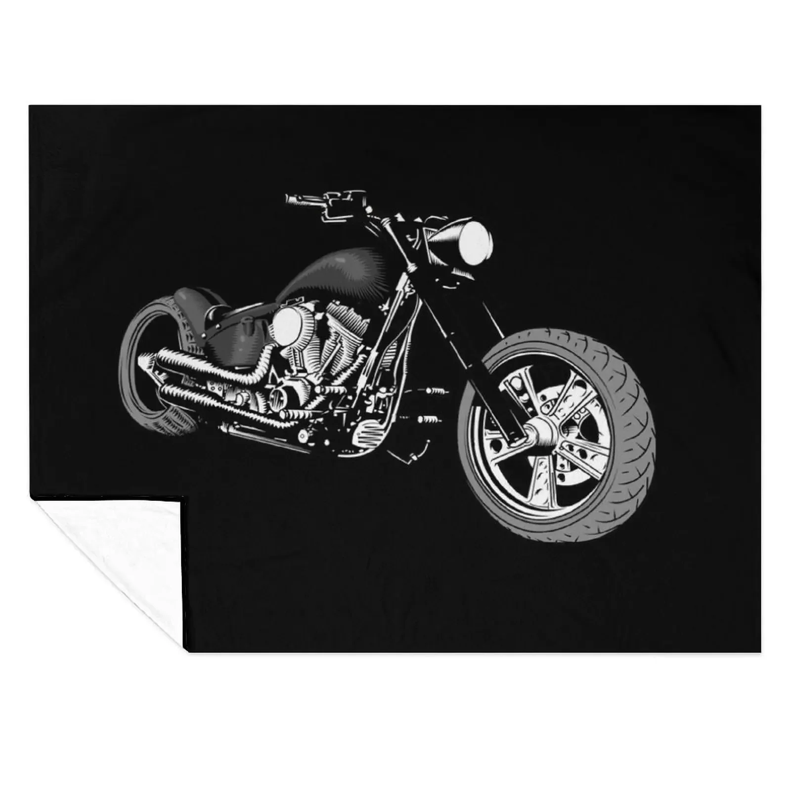 

HD Softail Motorcycle, Grey and Black Throw Blanket Bed covers Luxury Brand Decoratives Sofa Quilt Blankets