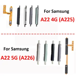 Bilashmart Samsung Galaxy A22 A225 Phone BackShell Volume Button Up Down Control Key Internal Flex Cable Part Samsung A22 5G A226