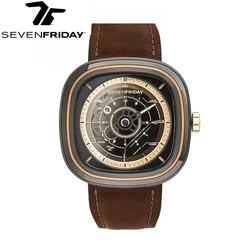 SEVENFRIDAY watch T2/02 men's fully automatic mechanical watch T series waterproof fashion men's watch luxury brand mature men