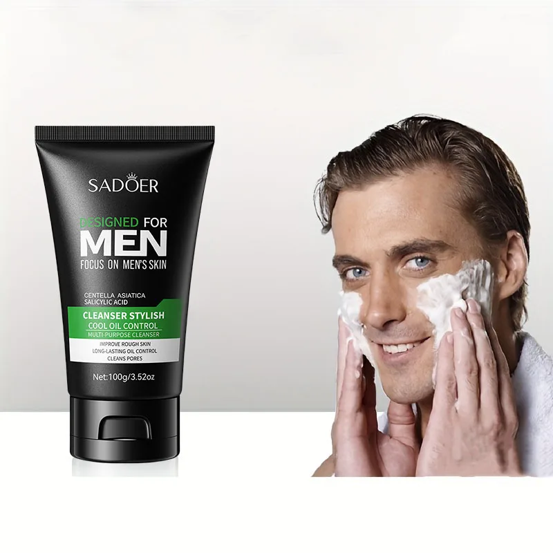 Men's Multi-Action Oil-Control Cleansing Face Wash, 100g