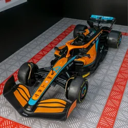 Coche de carreras de aleación modelo MCL36 #4 Lando Norris para niños, juguete de supercoche de Metal fundido a presión, 1:24 F1